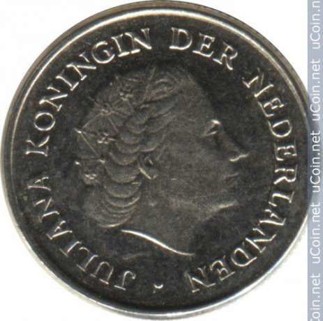 Нидерланды 10 центов, 1977