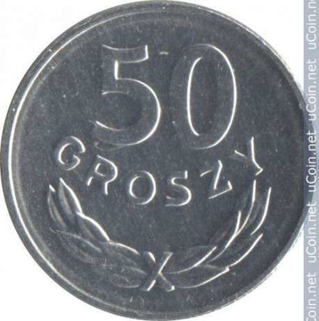 Польша 50 грошей, 1985