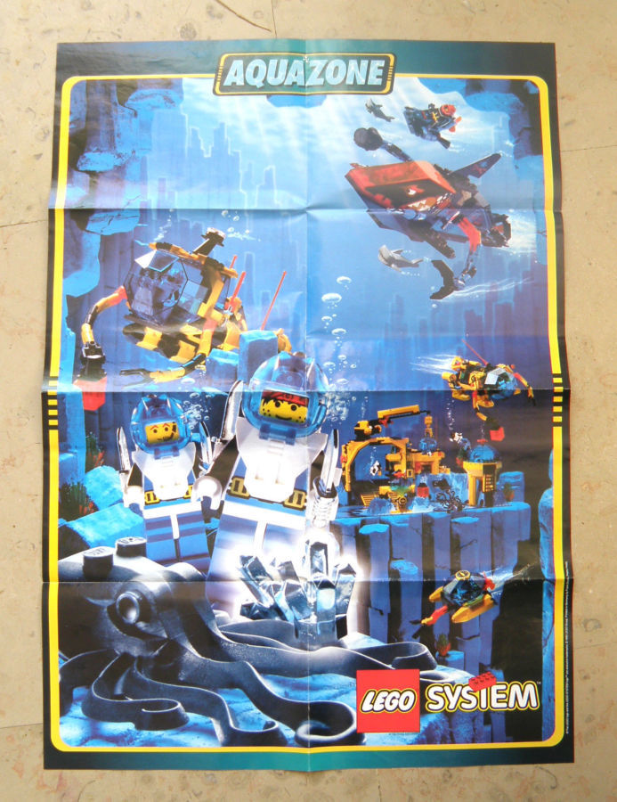 Лего Аквазона Плакат/Lego Aquazone Poster,1995(4.100.094/4.100.95-EU).