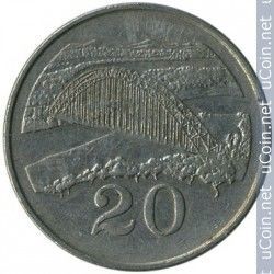 20 центов Зимбабве 1980