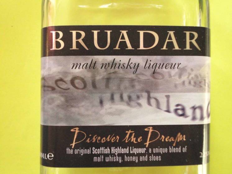 Бутылка пустая BRUADAR MALT WHISKY liqueur 0.35л