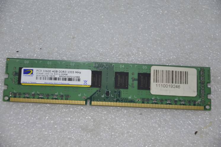 DDR 3 - 4Gb 1333 Mhz TwinMos для Intel и AMD