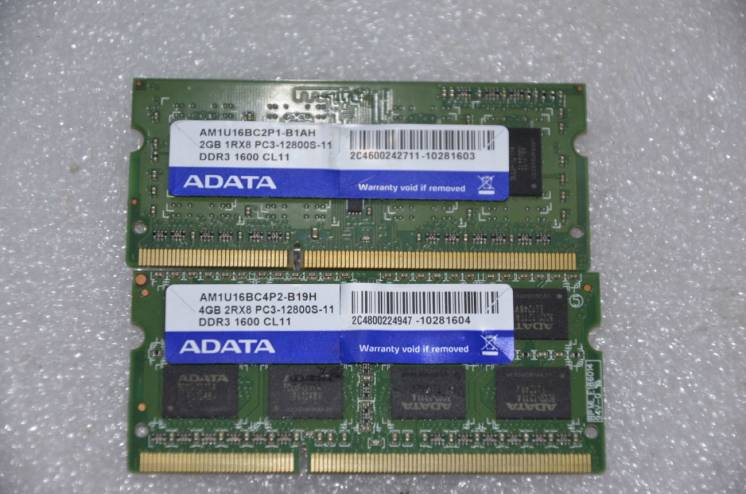 Adata 2GB DDR3 SO-DIMM 1600MHz AM1U16BC2P1-B1AH