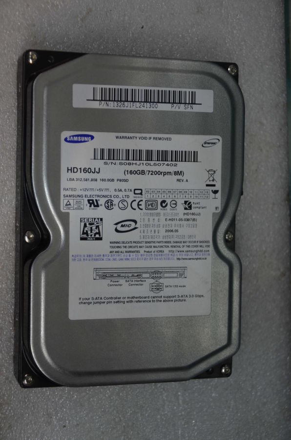 Жесткий диск Samsung 160GB 7200rpm 8MB HD160JJ