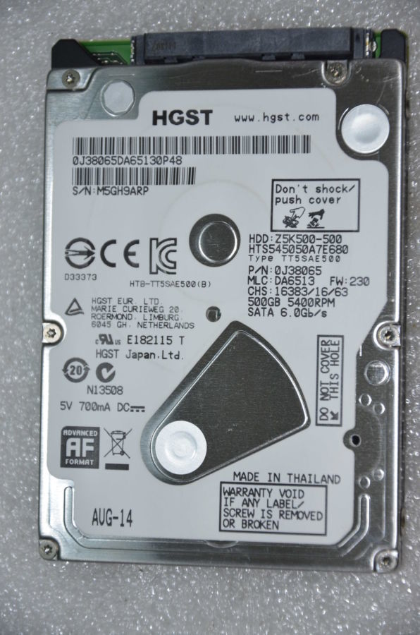 Жесткий диск 500gb Hitachi Z5K500 2.5