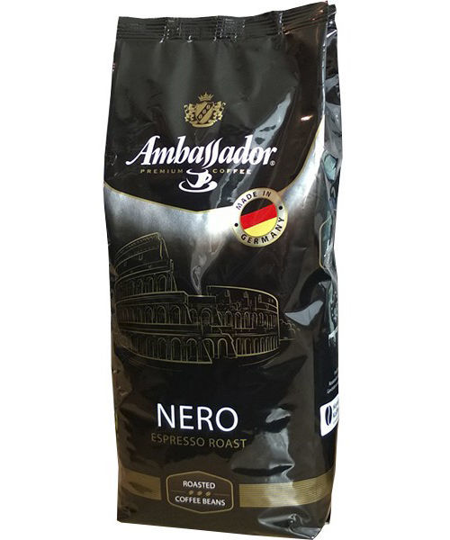 Кофе в зернах Ambassador Nero 1кг Германия