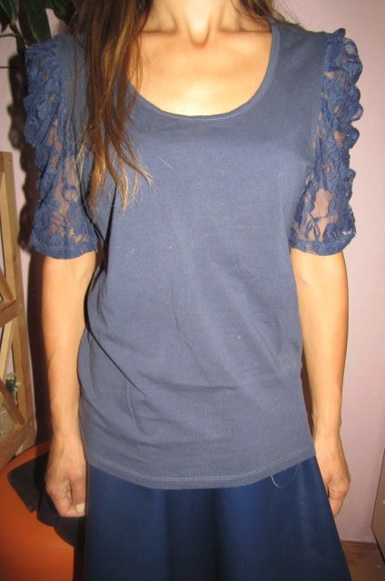 Блуза женская синяя