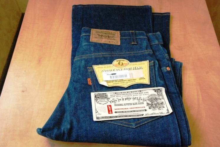 Новые винтажные американские  джинсы из 80-х LEVI'S 517 W33 L38