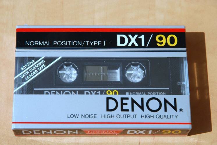 Легендарная аудиокассета начала 80-х DENON DX1/90 Japan