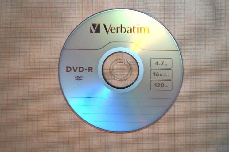 Диск DVD-R Verbatim 4,7 Gb 16x