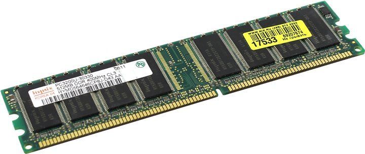 Оперативная память DDR 512Mb 400MHz PC-3200