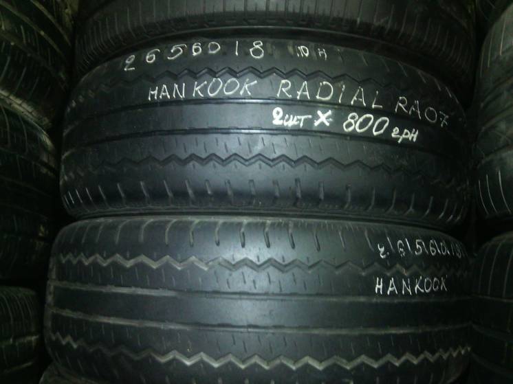 265/60/18 Hankook Radial RA07.  Пара летних шин б/у