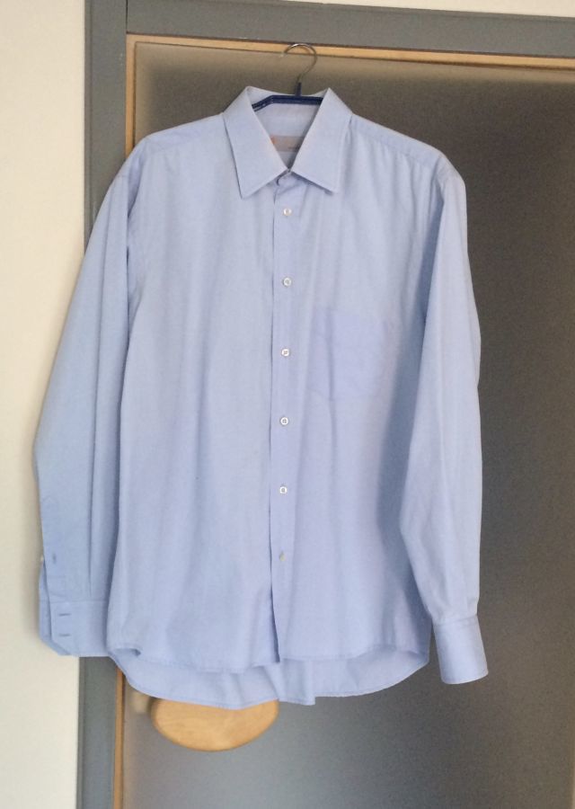 Голубая мужская рубашка MISSONI 52 54 оригинал