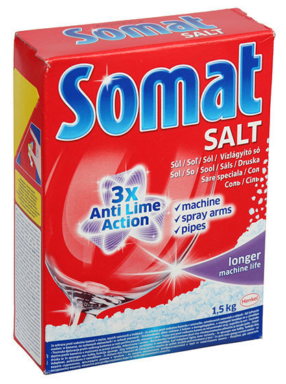 Соль для посудомоечных машин Somat 1,5 кг.