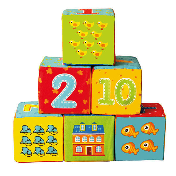 Набор мягких кубиков Цифры Vladi Toys