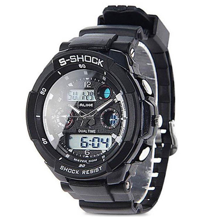 Спортивные часы ALIKE G-SHOCK 50M водонепроницаемые будильник подсветк