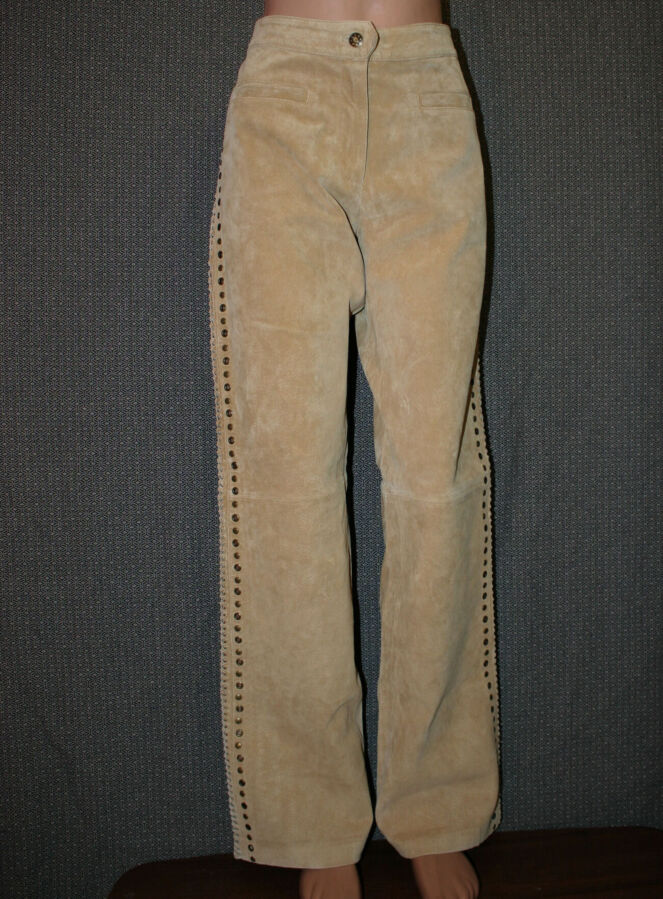 Кожаные женские штаны,шкіряні жіночі штани Mode a dame Echt Leder 42 р