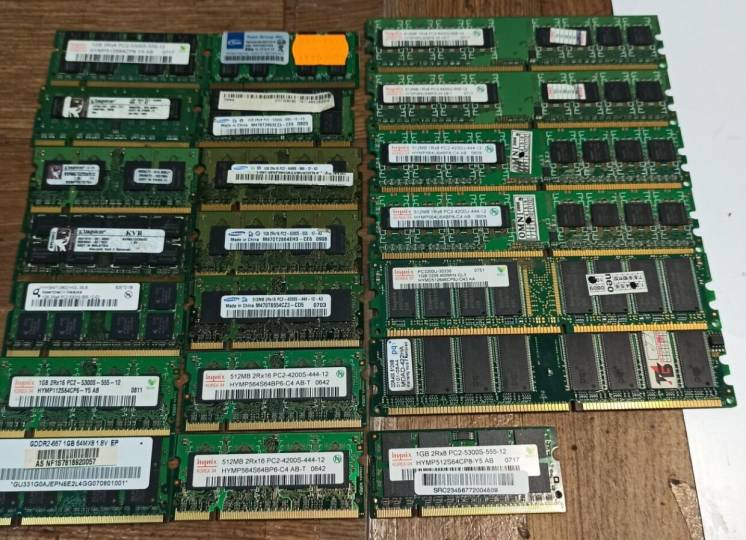 Оперативная Память ПК Ноутбук DDR DDR2 PC2 512Мб 1Гб 2Гб