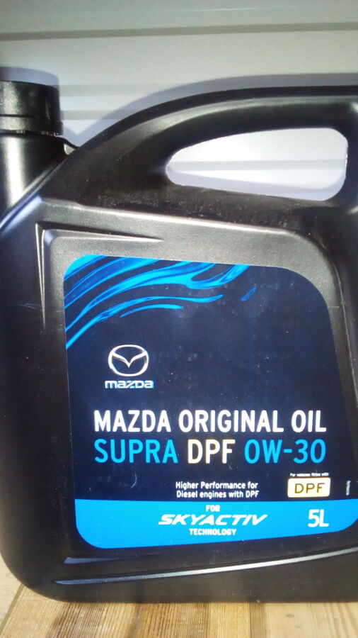 Масло Mazda Original Oil Supra DPF Skyactiv 0W30. Oil Supra 0W20