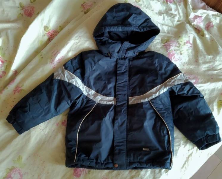 Термо куртка Lenne, р. 128, евро зима, темно-синяя.  удобная, легкая