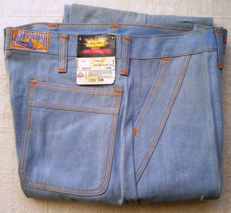 Супер редкие винтажные джинсы WRANGLER Начало 70-х НОВЫЕ!  Made in USA