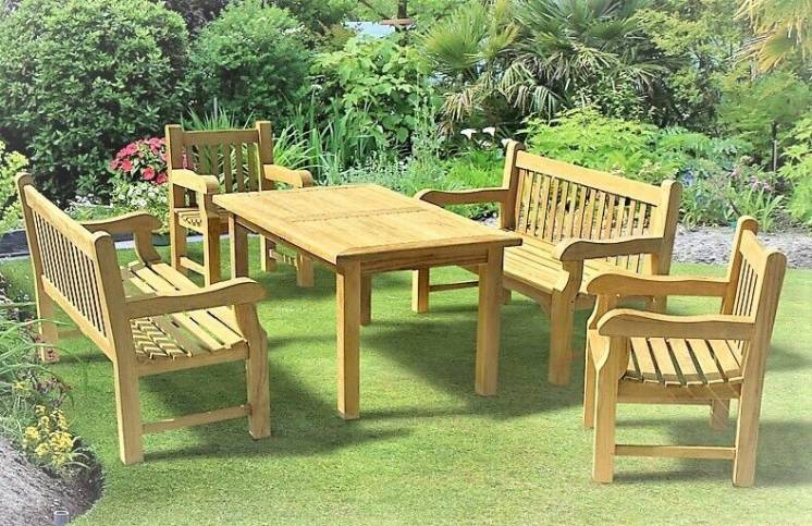 Комплект мебели 1500 х 900 мм от производителя Garden park bench 26