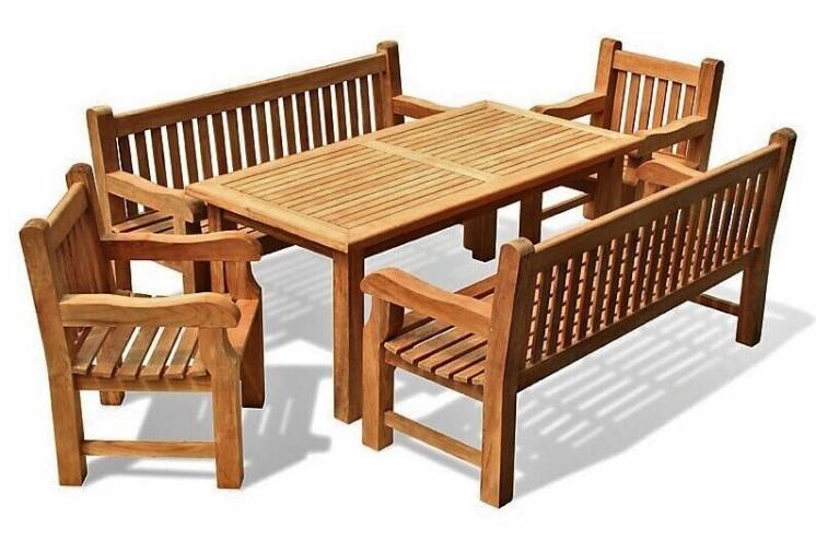 Комплект мебели 1800 х 900 мм от производителя Garden park bench 27