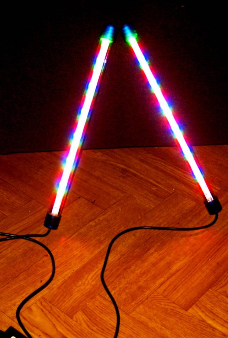 Лед (led) лампа RGB с адаптером