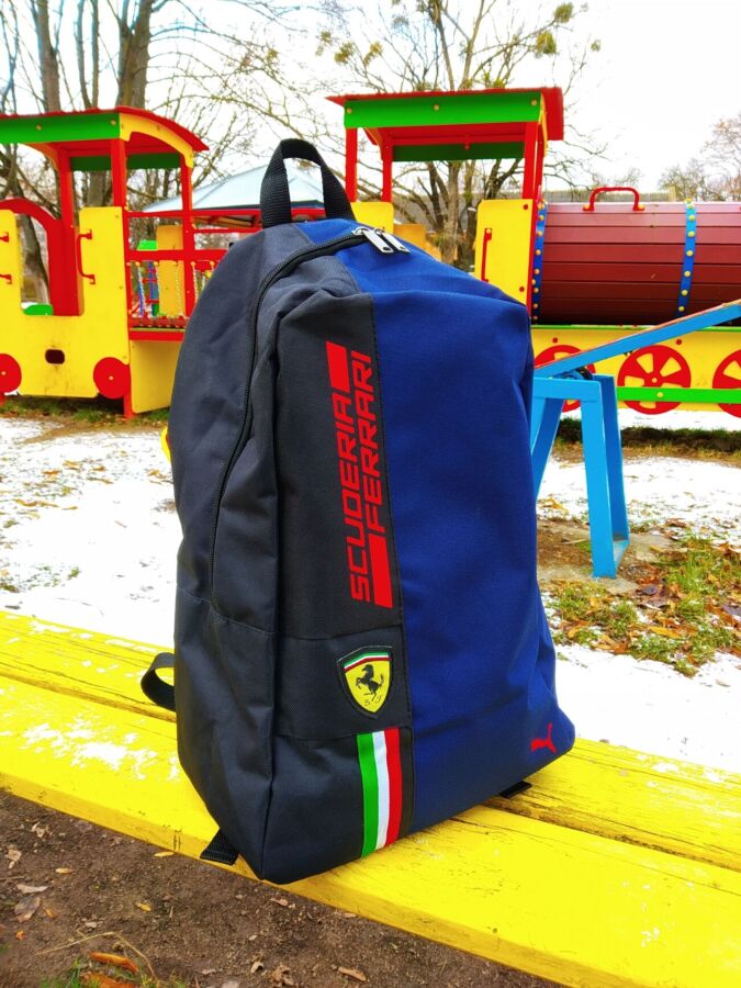 Спортивний, міський рюкзак Puma Scuderia Ferrari, пума. Феррарі. Синій