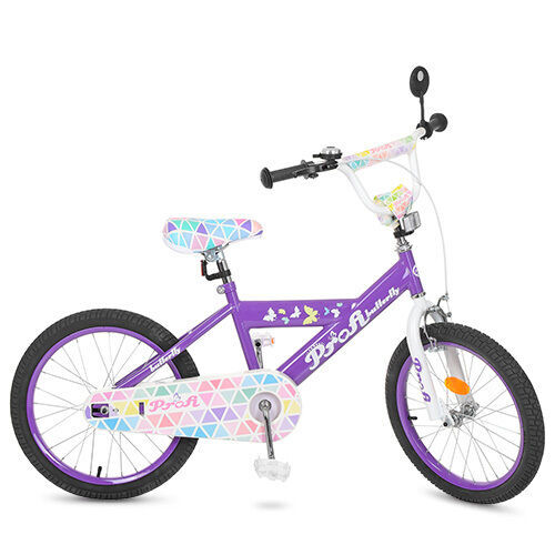 Велосипед детский Profi 20 дюймов L 20132 Butterfly 2, сиреневый