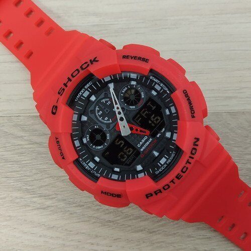 Часы Casio G-Shock GA-100 Red-Black