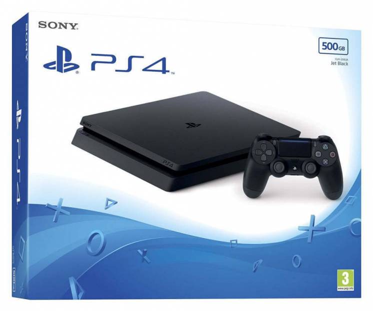 Новая Sony PlayStation 4 Slim 500Gb PS4 +  игры с PS NOW