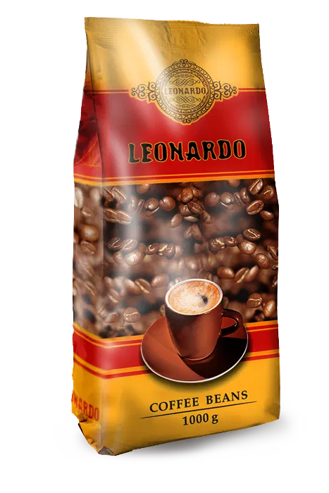 Кофе в зернах 1кг Leonardo