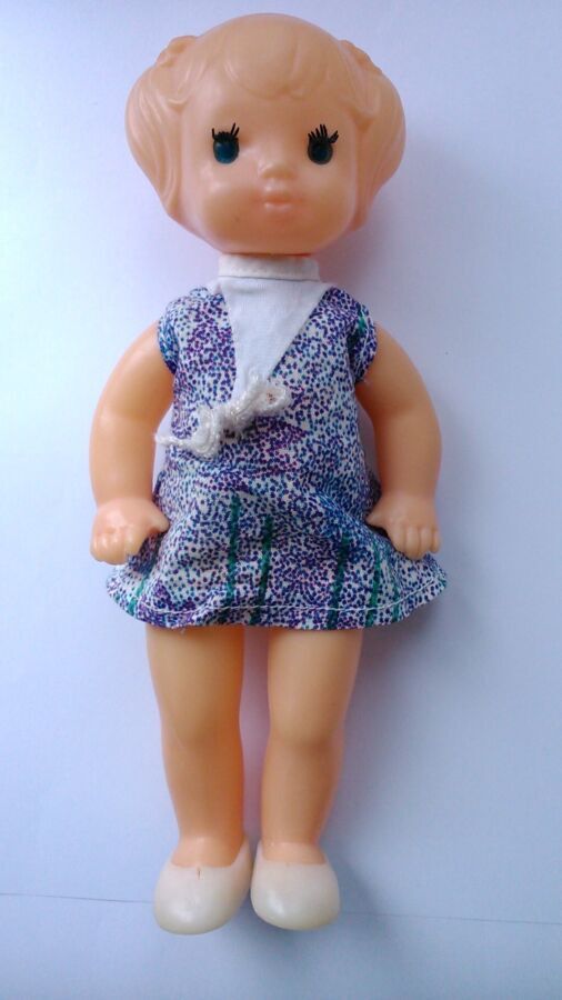 Кукла советская в родной одежде и обуви. Рельефные волосы.Игрушка СССР