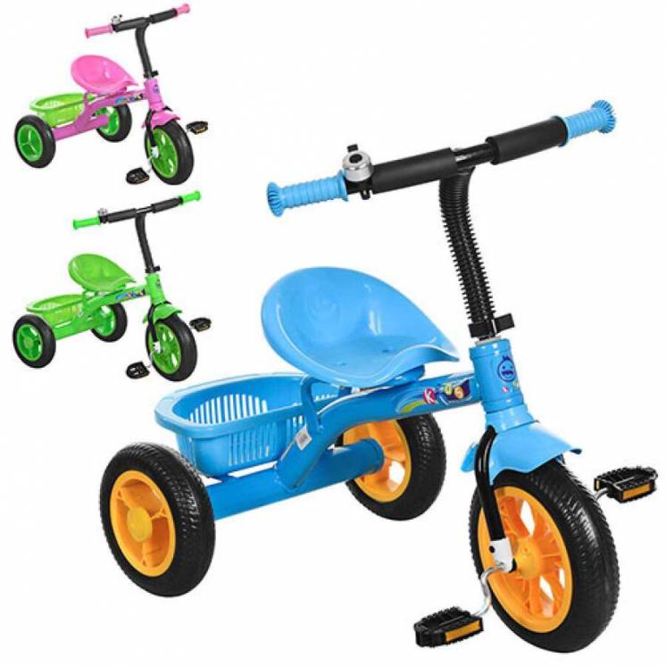 Трехколесный велосипед Profi Kids M 3252 B, Eva колеса, микс цветов