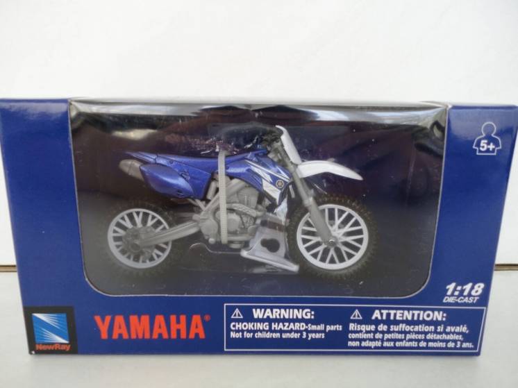 Модель мотоцикл 1:18 Yamaha YZ-450F New Ray нова іграшка мотокрос крос