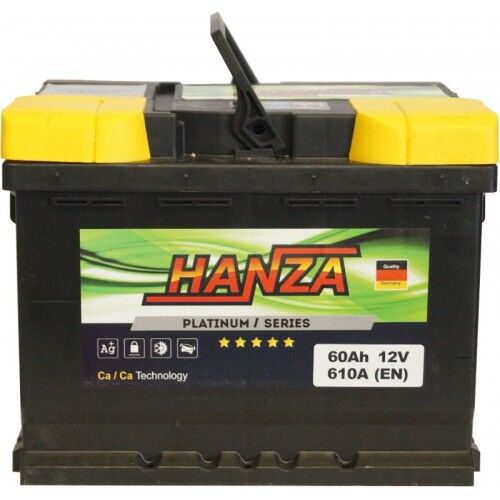 Аккумулятор автомобильный Hanza Platinum 6CT 60Ah 610A
