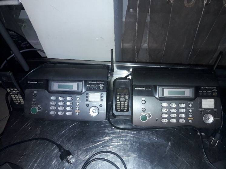 Телефон-факс Panasonic с радио трубкой/ детектор валют