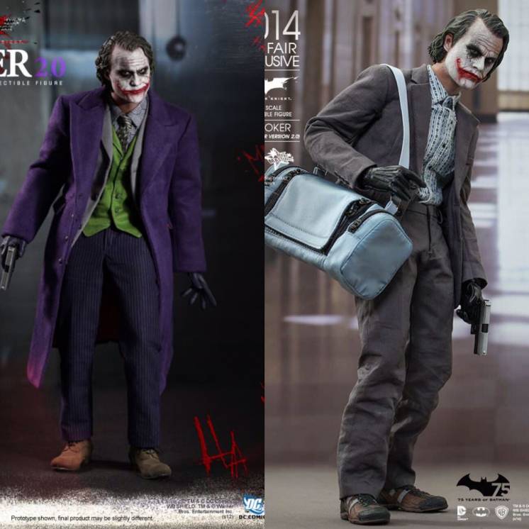 Продам б/у фигурку 1/6 Custom Hot Toys Joker Dark Knight Bank Robber