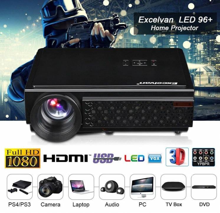 HD Проектор Excelvan 96+ (1280x800) 3000 лм