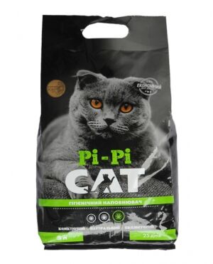 Бентонітовий наповнювач для туалетів котів Pi-Pi Cat