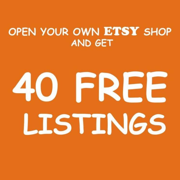 Открытие магазина Etsy   40 листингов бесплатно