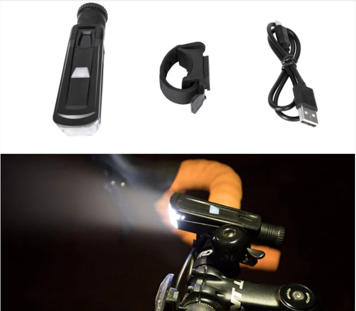 Светодиодная велосипедная фара,фонарь с зарядкой USB 0668
