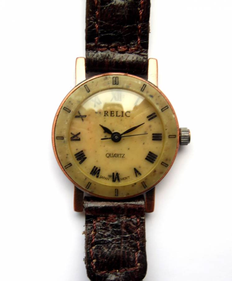 Relic by Fossil гранитные часы ZR43020 из США кожа мех. Japan Miyota