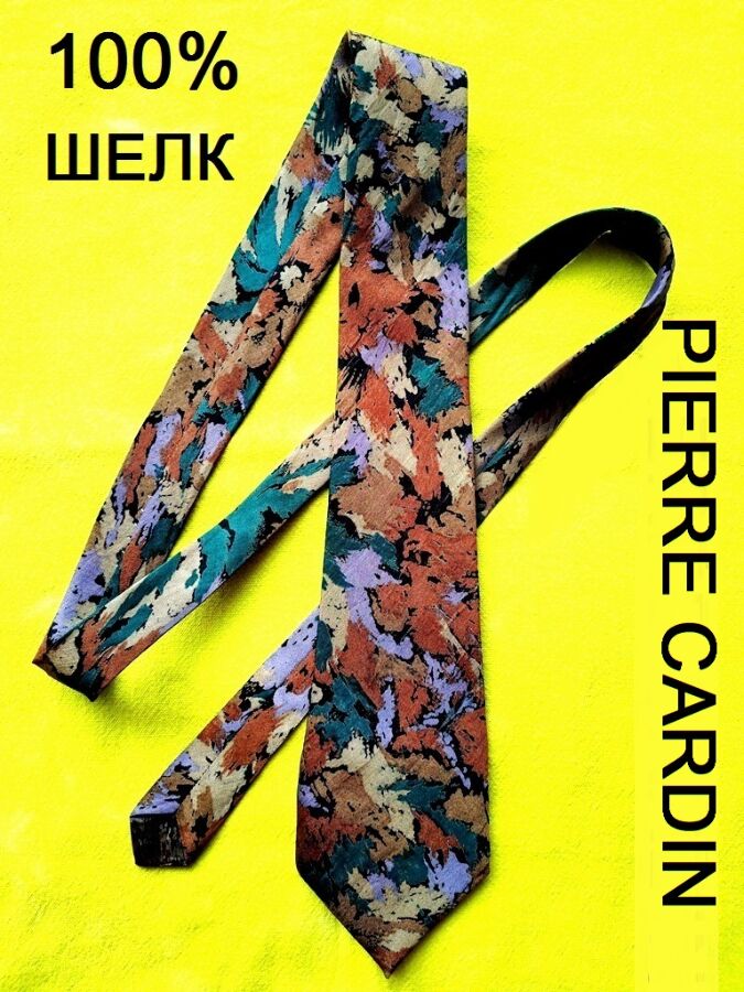 Роскошный галстук дорогого бренда Pierre Cardin 100% шелк