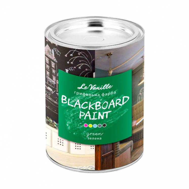 Грифельная краска Le Vanille Blackboard Paint зеленая 0,9 литра