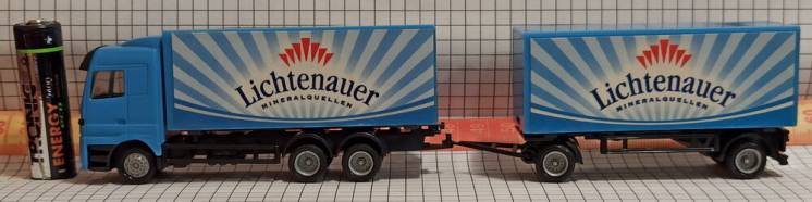 Модель грузовик прицеп реклама минеральная вода - Lichtenauer mineralq