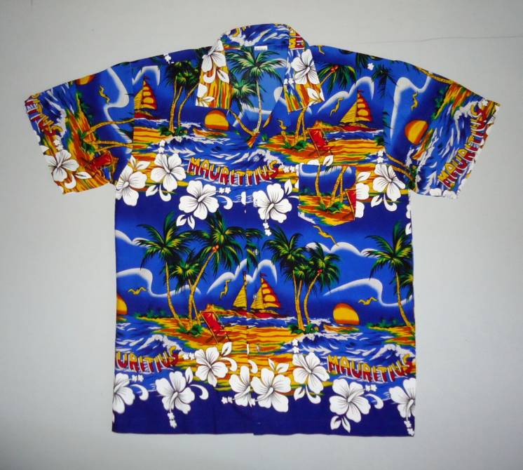 Рубашка Гавайская Mauritius гавайка Cotton (L-XL)