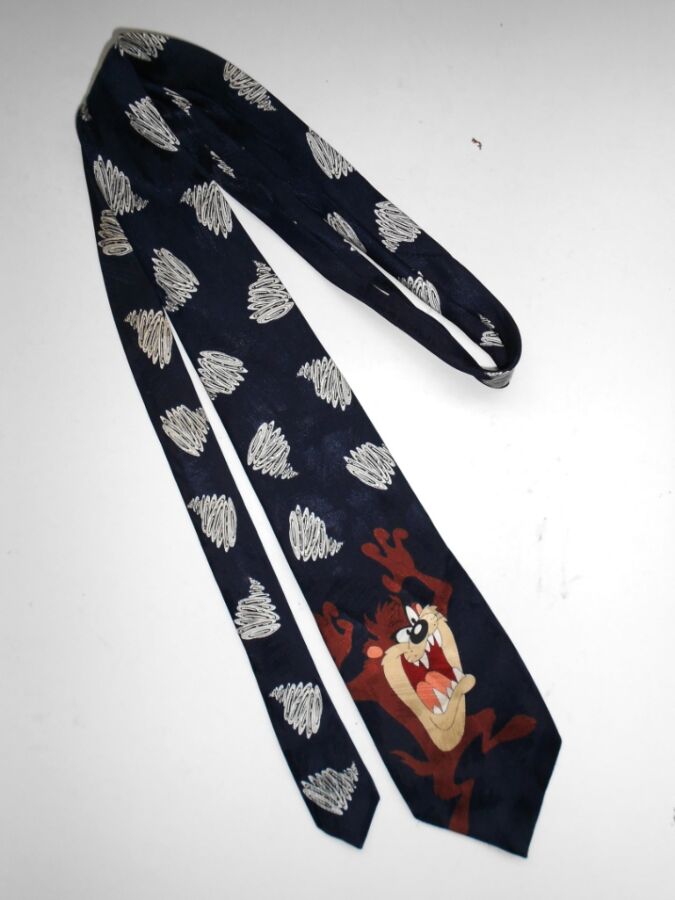 Мужской винтажный шелковый галстук Loonely Tunes