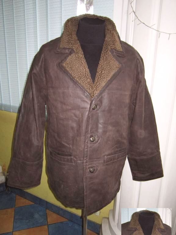 Большая тёплая мужская кожаная куртка L.O.G.G.  Лот 844